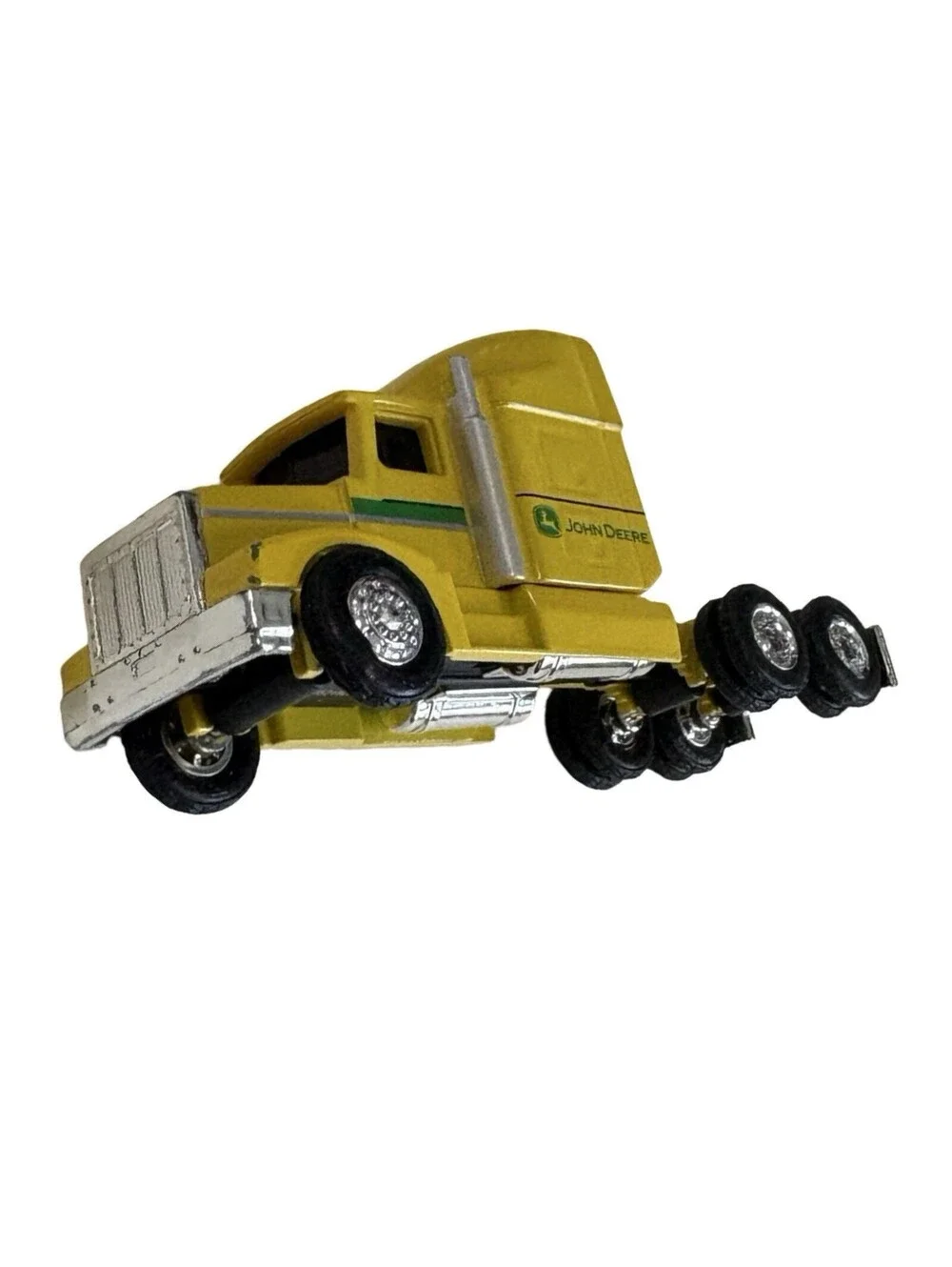 Ertl John Deere Truck Semi 18 Wheeler Yellow Diecast Toy Model Truck Cab Only